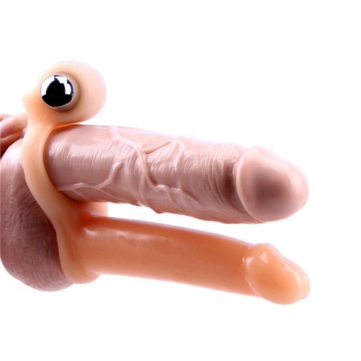 Penis Sleeve with Vibration 15.5 cm Flesh - CN-100337414 - Teknashop Ltd