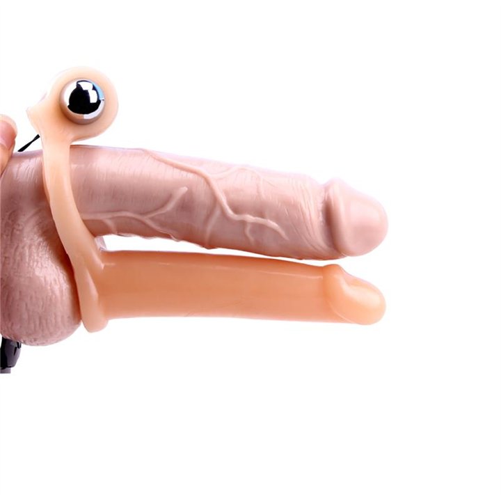 Penis Sleeve with Vibration 15.5 cm Flesh - CN-100337414 - Teknashop Ltd
