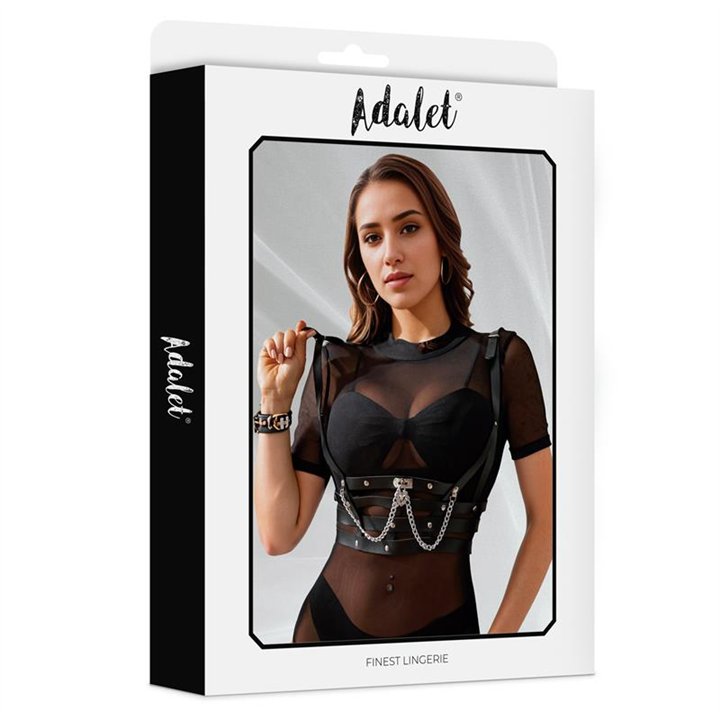 Thalia  Chest Harness with Chain One size - A-037 - Teknashop Ltd