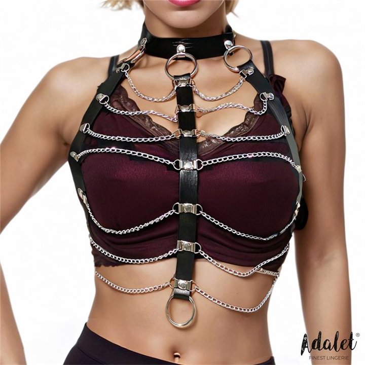 Hilda Chest Harness with Chain One size - A-027 - Teknashop Ltd