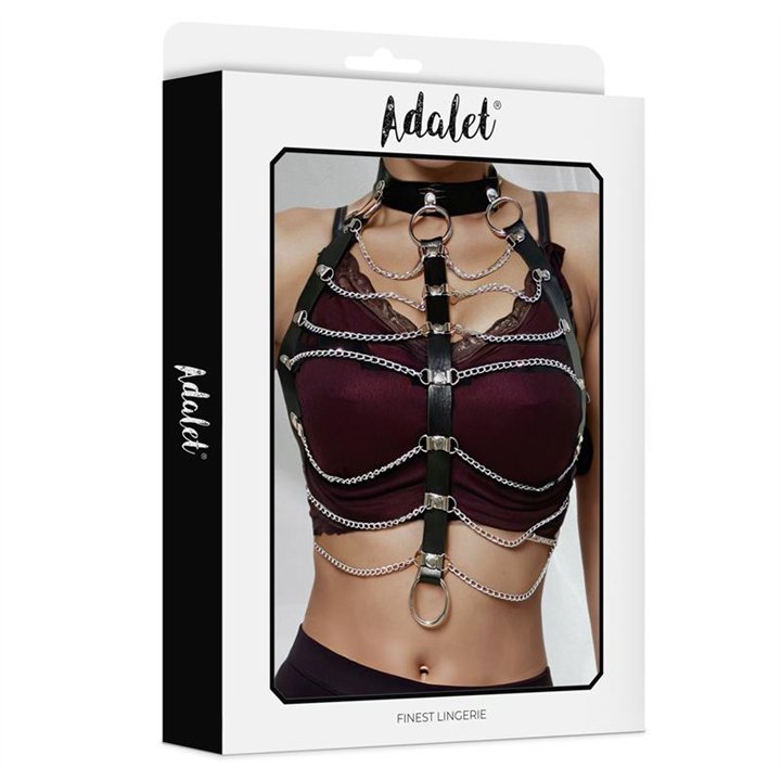 Hilda Chest Harness with Chain One size - A-027 - Teknashop Ltd