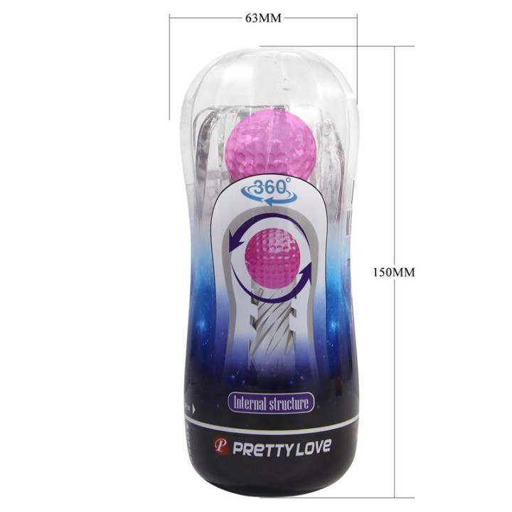 Masturbator Cup with Magic Ball - BM-00900T102 - Teknashop Ltd