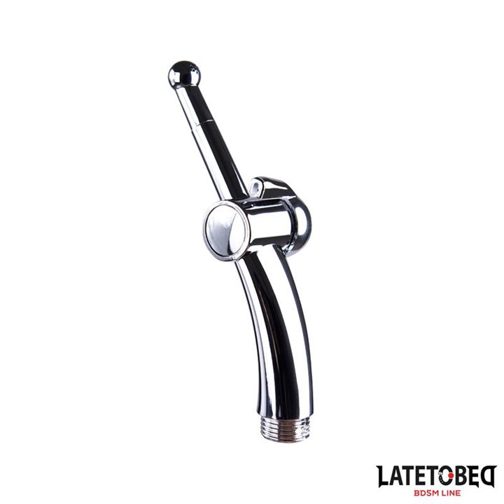 Anal Shower with Closing System Chrome - 8436615007295 - Teknashop Ltd