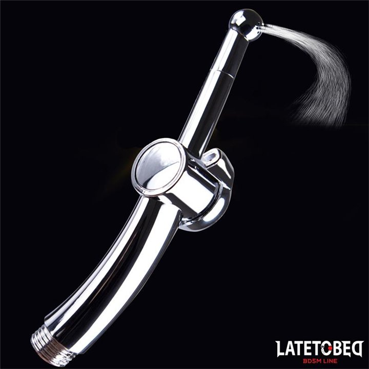 Anal Shower with Closing System Chrome - 8436615007295 - Teknashop Ltd