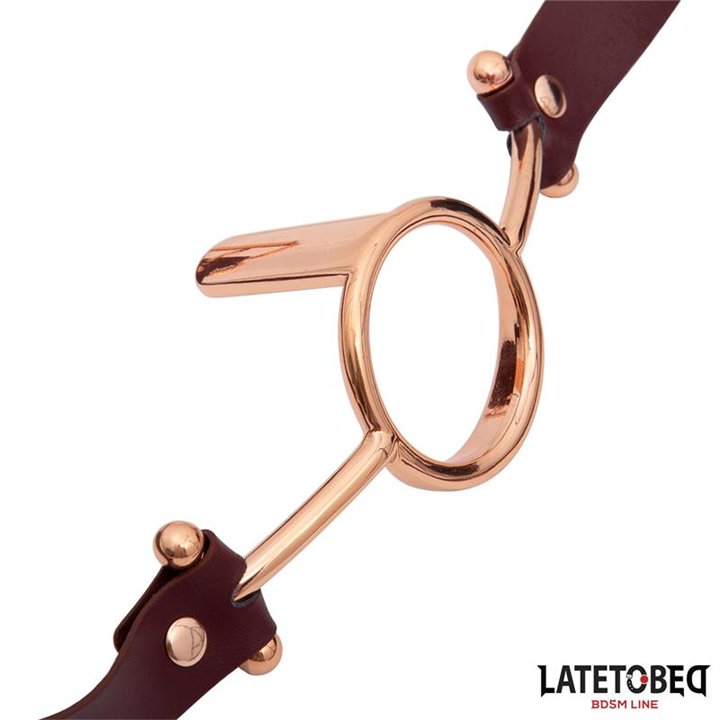 Leather O Ring Gag - 8436615007417 - Teknashop Ltd