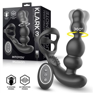 Klark Vibrating and Waving Butt Plug with Remote - IN-677 - Teknashop Ltd