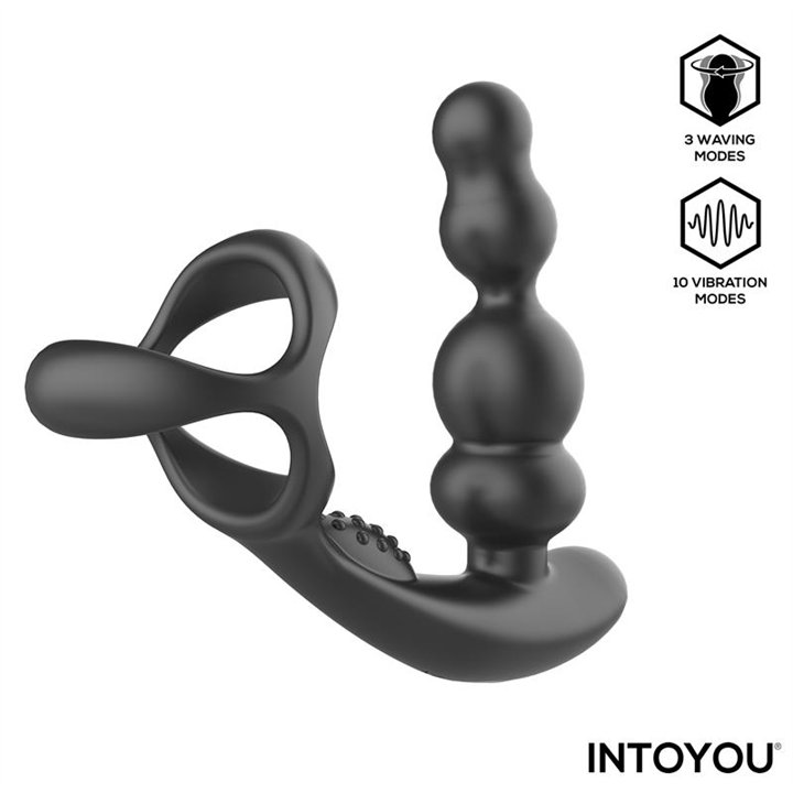 Klark Vibrating and Waving Butt Plug with Remote - IN-677 - Teknashop Ltd
