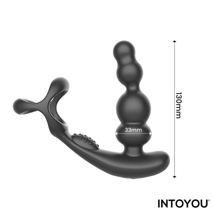 Klark Vibrating and Waving Butt Plug with Remote - IN-677 - Teknashop Ltd
