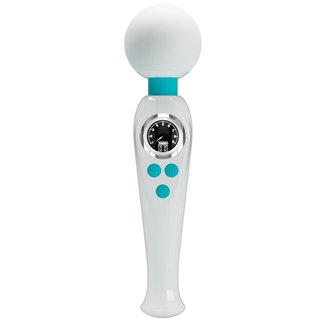 Skyler Massager Wand with Digital Screen White - BW-055016LED-3 - Teknashop Ltd