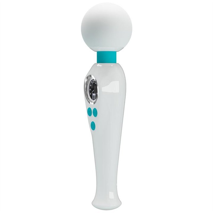 Skyler Massager Wand with Digital Screen White - BW-055016LED-3 - Teknashop Ltd