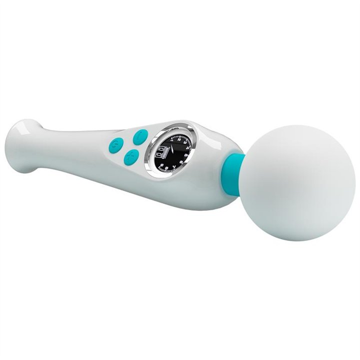Skyler Massager Wand with Digital Screen White - BW-055016LED-3 - Teknashop Ltd