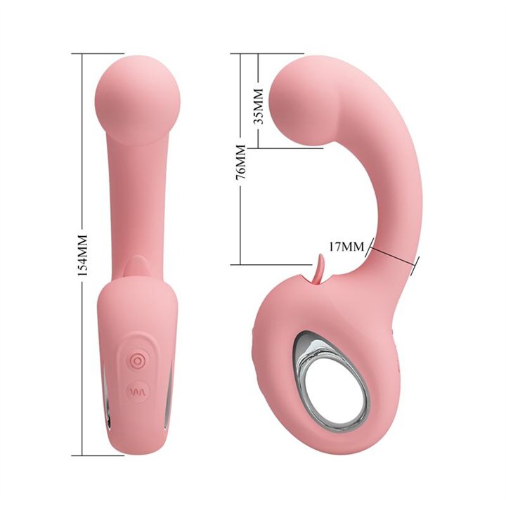 Erynnyes Vibrator with Licking - BI-300104 - Teknashop Ltd