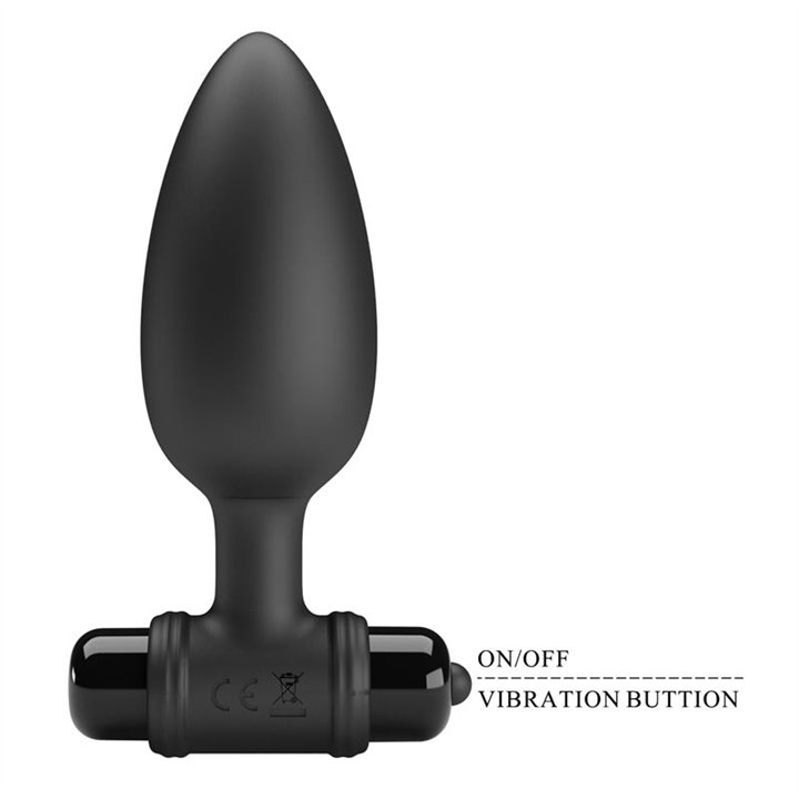 Vibrating Anal Plug - BI-040107-MR - Teknashop Ltd