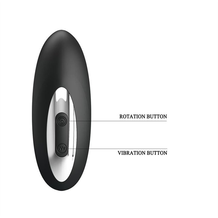 Prostate Massager with Vibration and Rotating Balls - BI-040065-1-MR - Teknashop Ltd