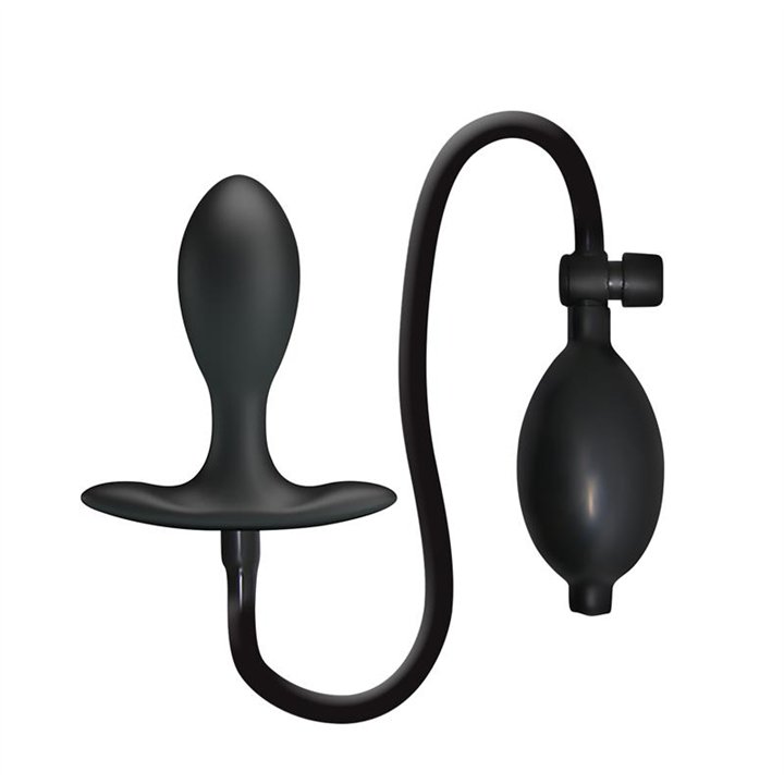 Inflatable Anal Plug with Internal Ball Weight - BI-040096Q-MR - Teknashop Ltd