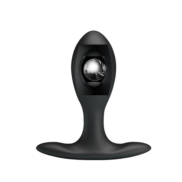 Inflatable Anal Plug with Internal Ball Weight - BI-040096Q-MR - Teknashop Ltd