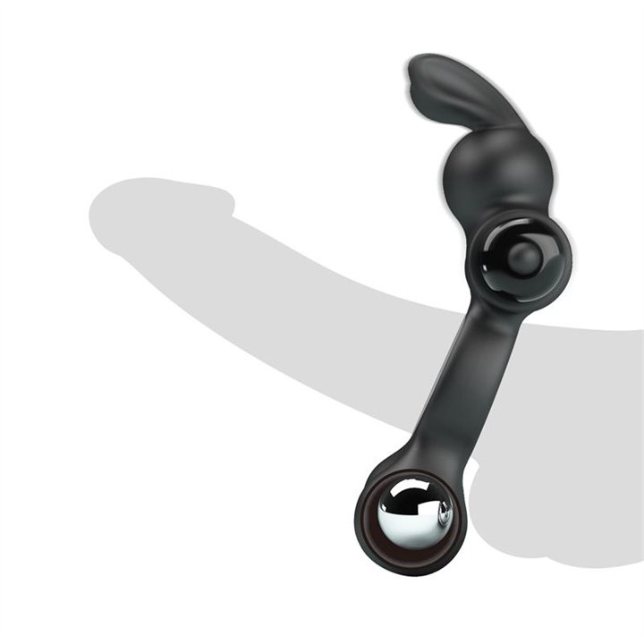 Yusuf Vibrating Penis Ring with Steel Beads 2x33gr - BI-210346 - Teknashop Ltd