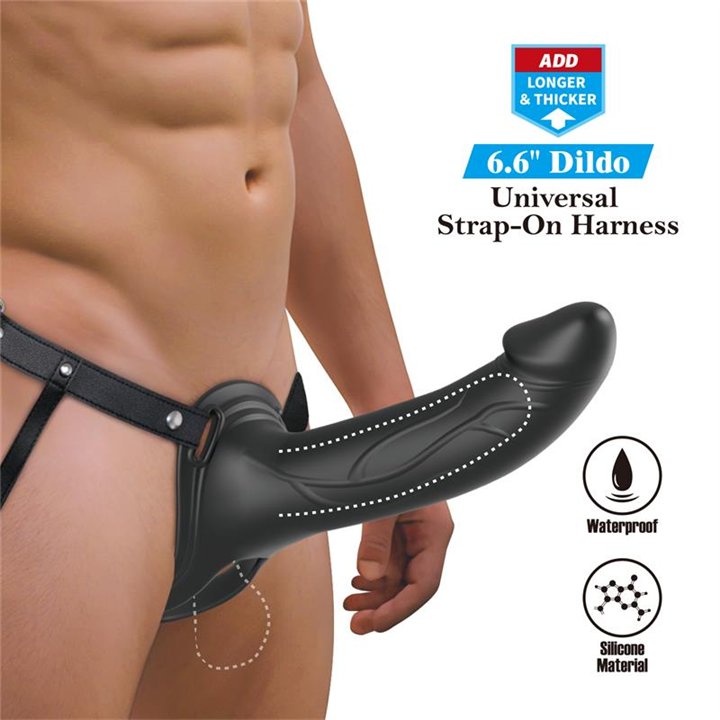 London Universal Strap-On Harness with Hollow Dildo 6.6 - BW-022108 - Teknashop Ltd