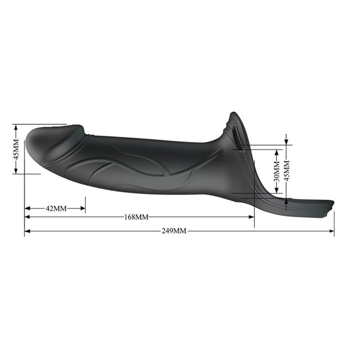 London Universal Strap-On Harness with Hollow Dildo 6.6 - BW-022108 - Teknashop Ltd