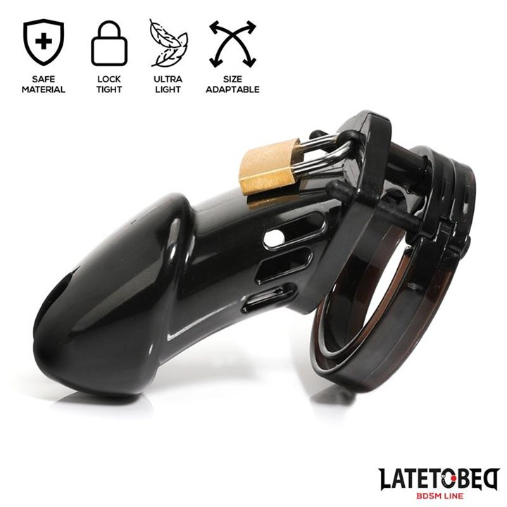 Chastity Penis Cage Long Black - 8436626090088 - Teknashop Ltd