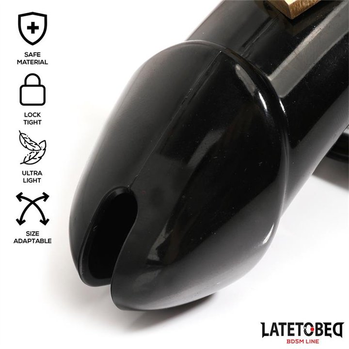 Chastity Penis Cage Long Black - 8436626090088 - Teknashop Ltd