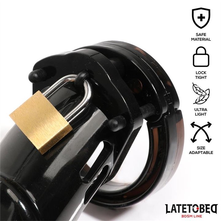 Chastity Penis Cage Long Black - 8436626090088 - Teknashop Ltd