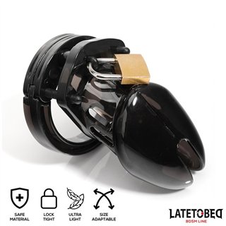 Chastity Penis Cage Short Black - 8436626090064 - Teknashop Ltd