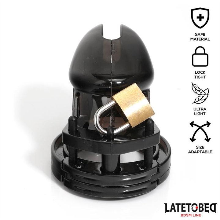 Chastity Penis Cage Short Black - 8436626090064 - Teknashop Ltd