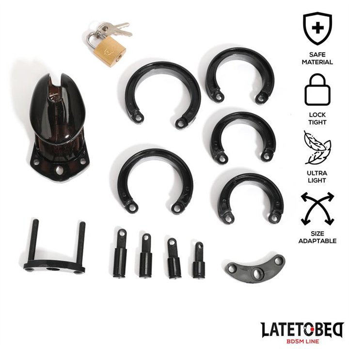 Chastity Penis Cage Short Black - 8436626090064 - Teknashop Ltd