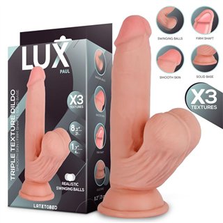 Paul Triple Density Dildo with Swinging Balls 8.2 - LX-800 - Teknashop Ltd