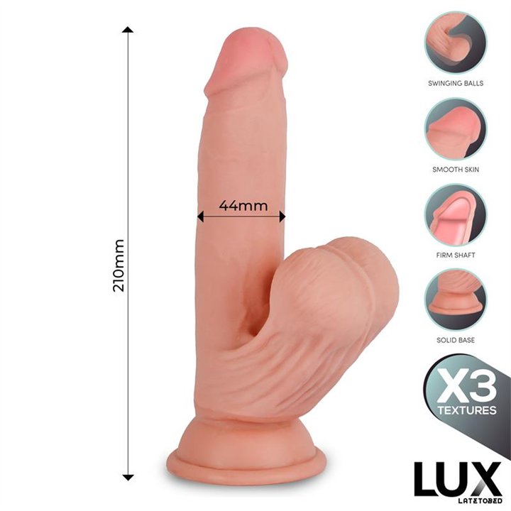Paul Triple Density Dildo with Swinging Balls 8.2 - LX-800 - Teknashop Ltd