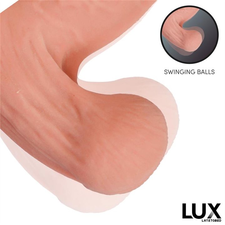 Lars Triple Density Dildo with Swinging Balls 7.6 - LX-799 - Teknashop Ltd