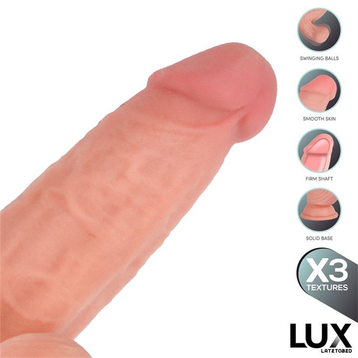 Lars Triple Density Dildo with Swinging Balls 7.6 - LX-799 - Teknashop Ltd