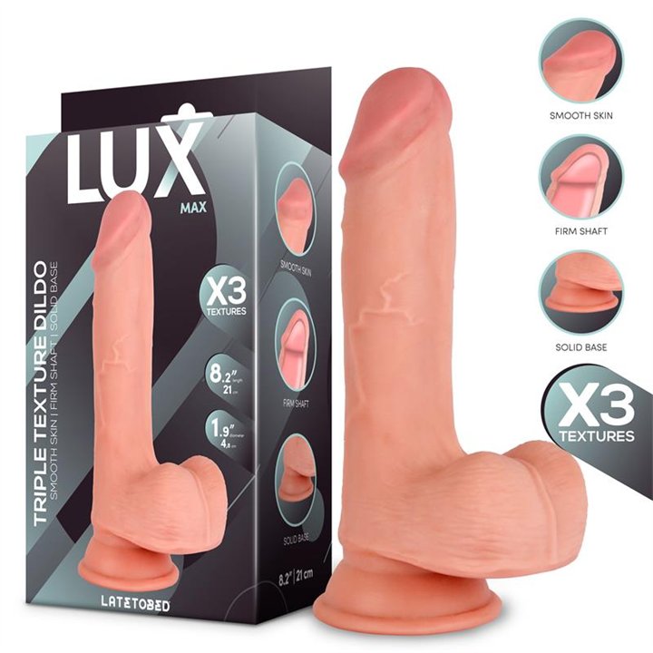 Max Triple Density Dildo with Balls 8.2 - LX-798 - Teknashop Ltd