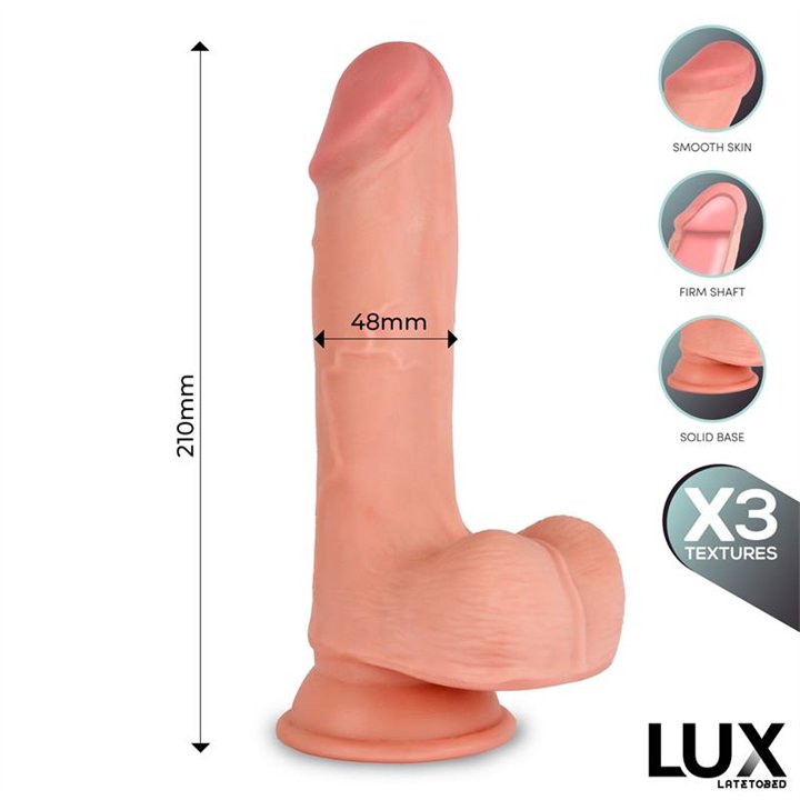Max Triple Density Dildo with Balls 8.2 - LX-798 - Teknashop Ltd