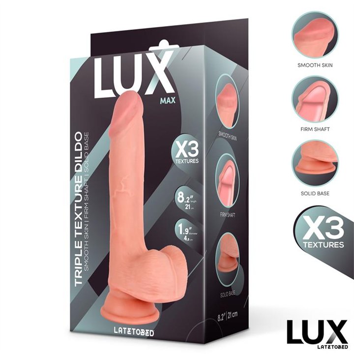 Max Triple Density Dildo with Balls 8.2 - LX-798 - Teknashop Ltd