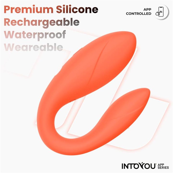 Couple Toy with App Flexible Silicone Salmon - IN-477 - Teknashop Ltd
