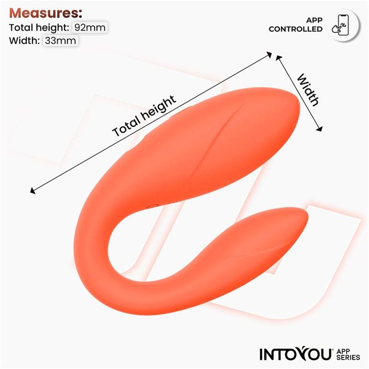 Couple Toy with App Flexible Silicone Salmon - IN-477 - Teknashop Ltd