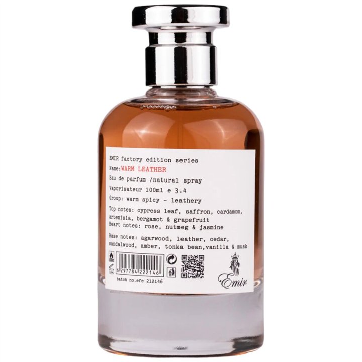 Emir, Warm Leather Factory Edition, Eau De Parfum, Unisex, 100 ml - Teknashop Ltd