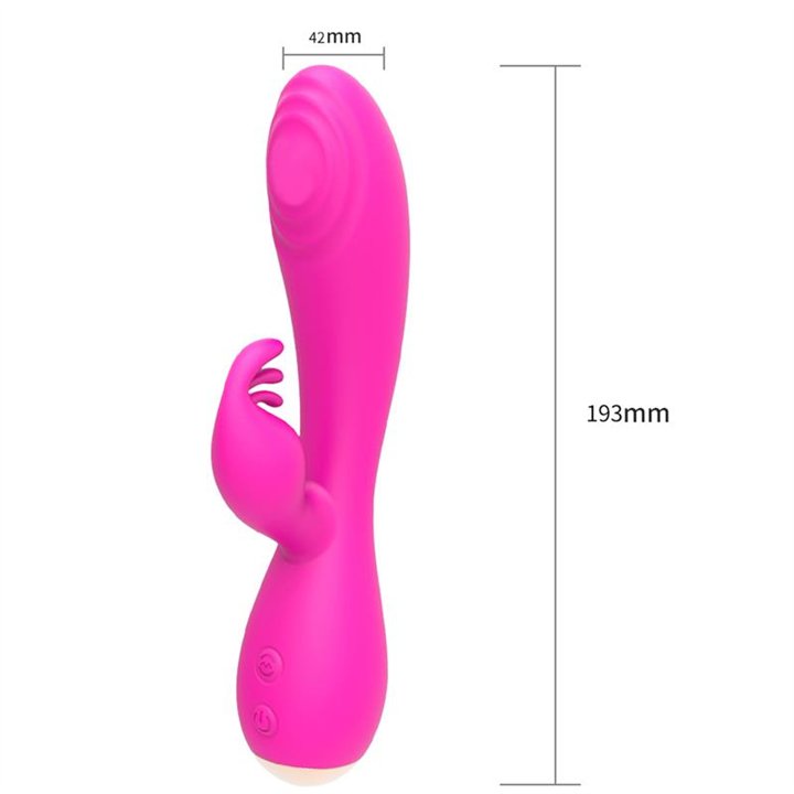 Magic Stick Rabbit Vibe with Pulsation Fuchsia - CS-A008-5 - Teknashop Ltd