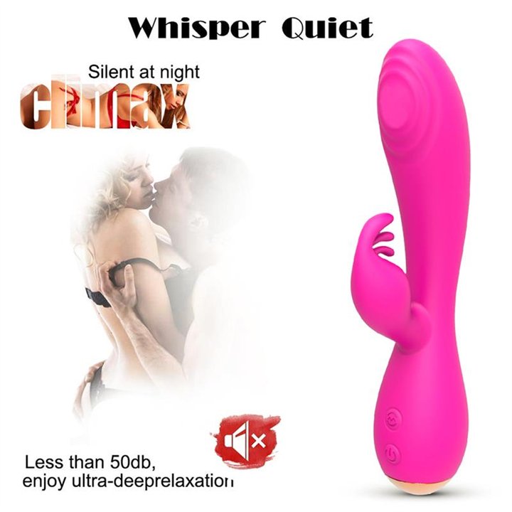 Magic Stick Rabbit Vibe with Pulsation Fuchsia - CS-A008-5 - Teknashop Ltd