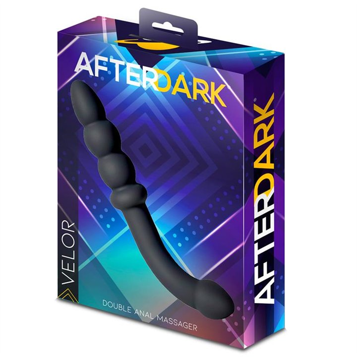 Velor Double Anal Massager Silicone - AD-116 - Teknashop Ltd
