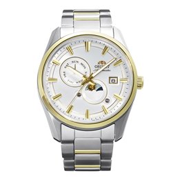 Orient Stretto Sun and Moon Automatic RA-AK0312S30B Men's Watch - RA-AK0312S30B - Teknashop Ltd