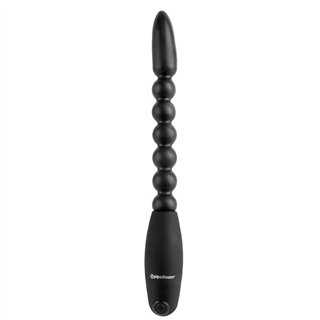 Anal Balls with Vibration Flexa Pleaser Black - PD-4654-23 - Teknashop Ltd