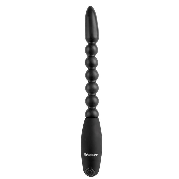 Anal Balls with Vibration Flexa Pleaser Black - PD-4654-23 - Teknashop Ltd