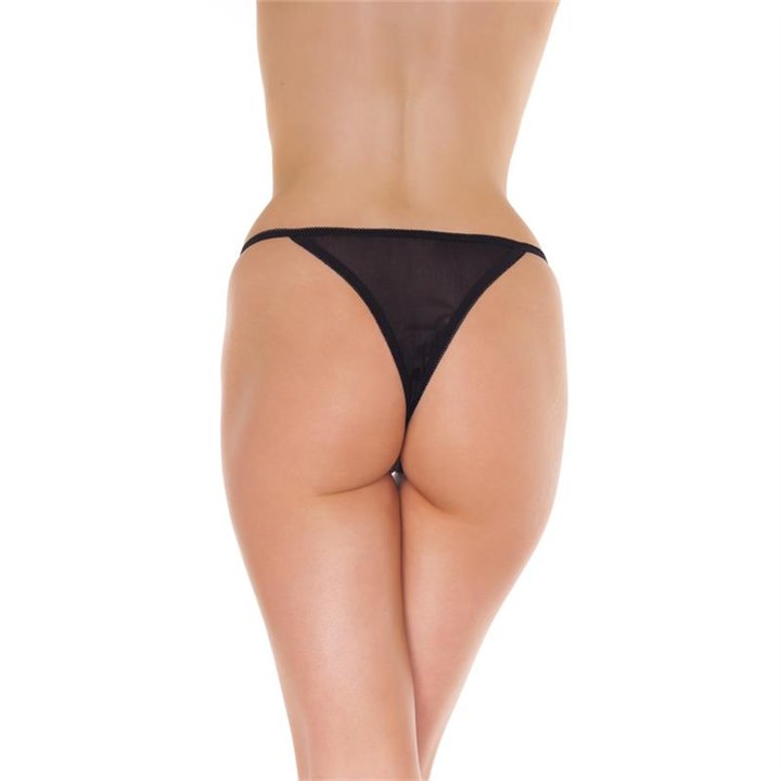 Open G-String Black One Size - R1352 - Teknashop Ltd