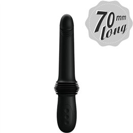 PRETTY LOVE - PAZUZU VIBRATOR 3 THRUST MODES BLACK - D-242404 - Teknashop Ltd