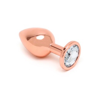 Pisa Butt Plug with Jewel Pisa Rose Gold - R2568 - Teknashop Ltd