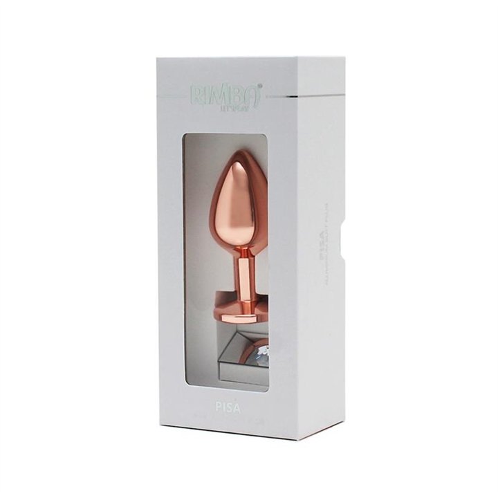 Pisa Butt Plug with Jewel Pisa Rose Gold - R2568 - Teknashop Ltd