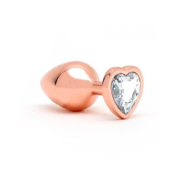 Pisa Heart Shaped Butt Plug Rose Gold - R2569 - Teknashop Ltd